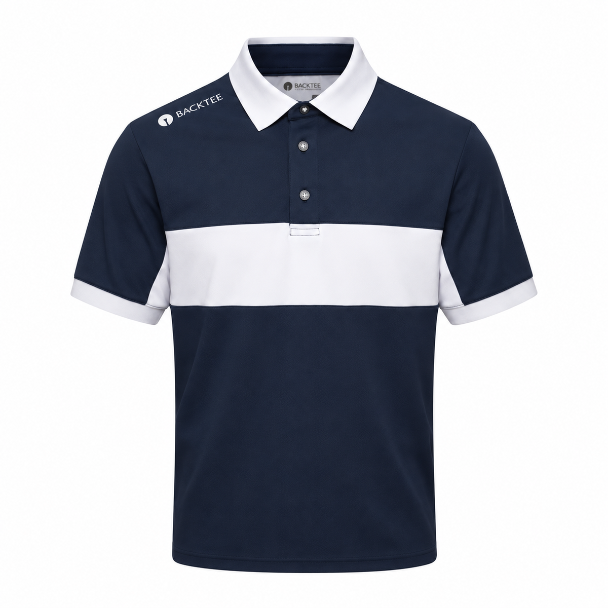 Heren Focus Polo, Marineblauw