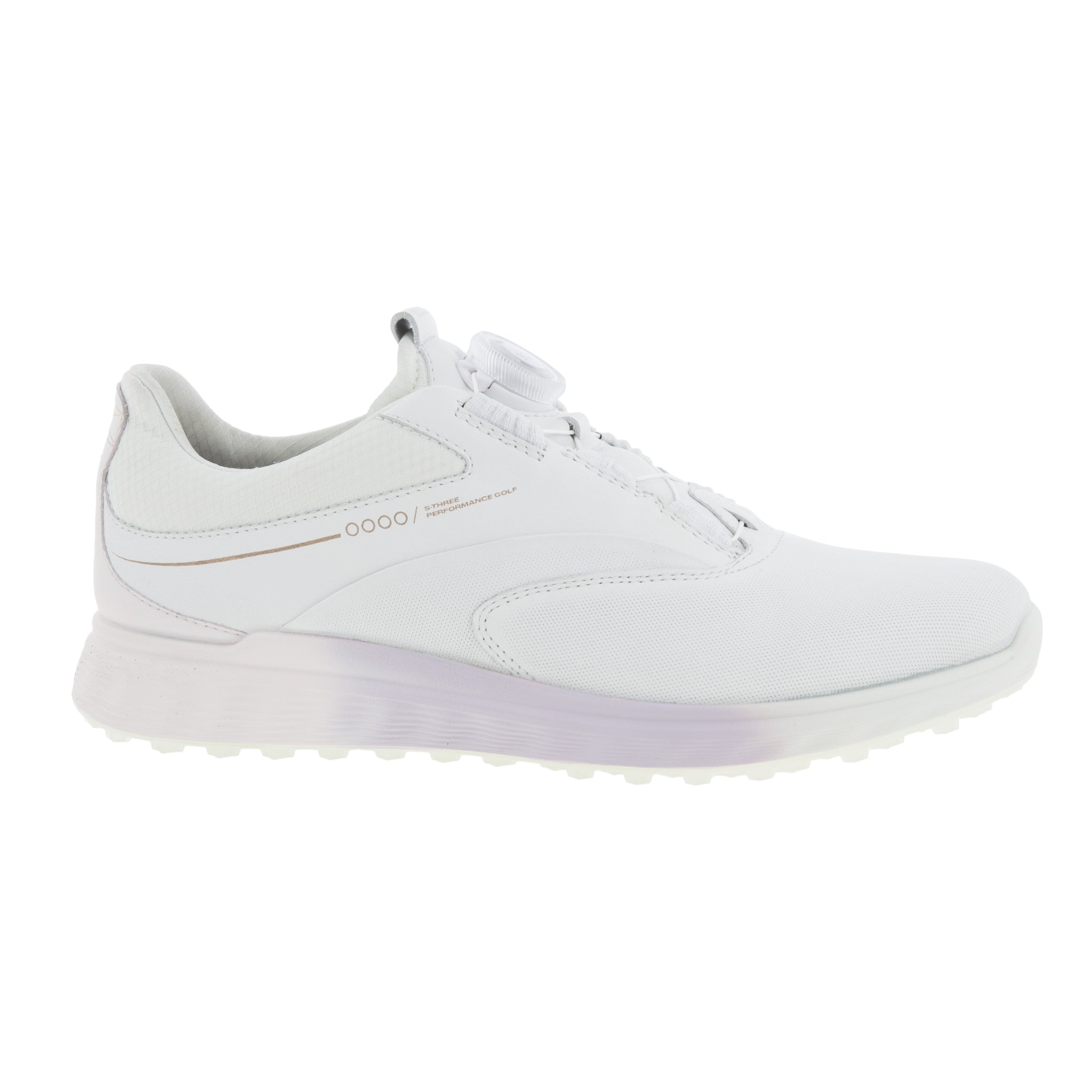Ladies ECCO Golf S-Three BOA, White/Blush