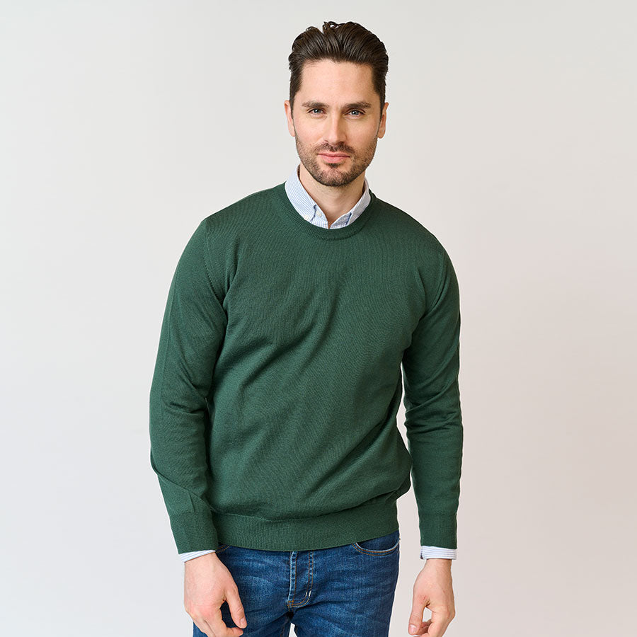 Riise Mens Merino O-neck, Fairway