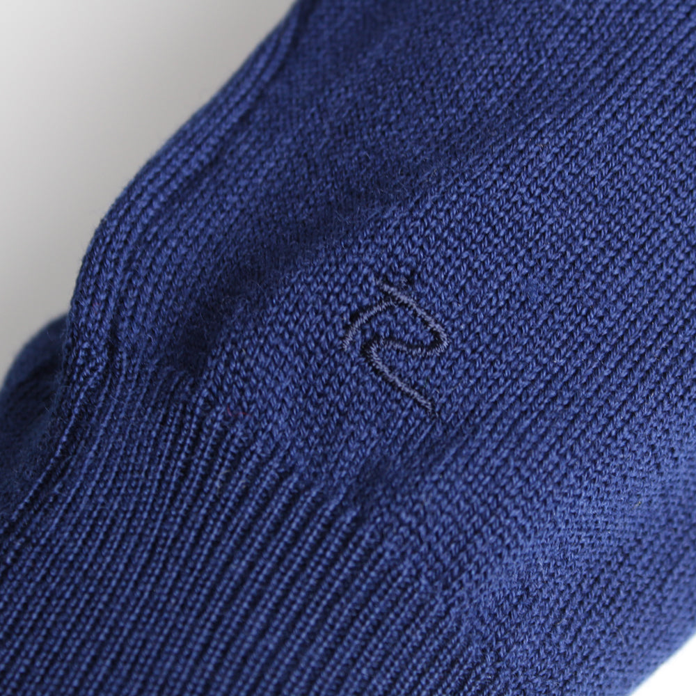 Riise Heren Merino Z-hals, Blue Sea