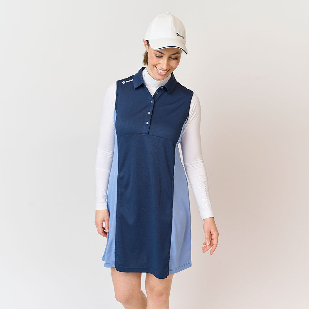 Ladies Dobby Sports Dress, Navy Ladies Dobby Sports Dress, Navy