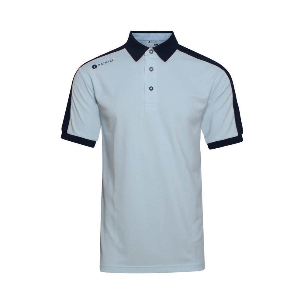 Mens Tournament Polo, Light Blue