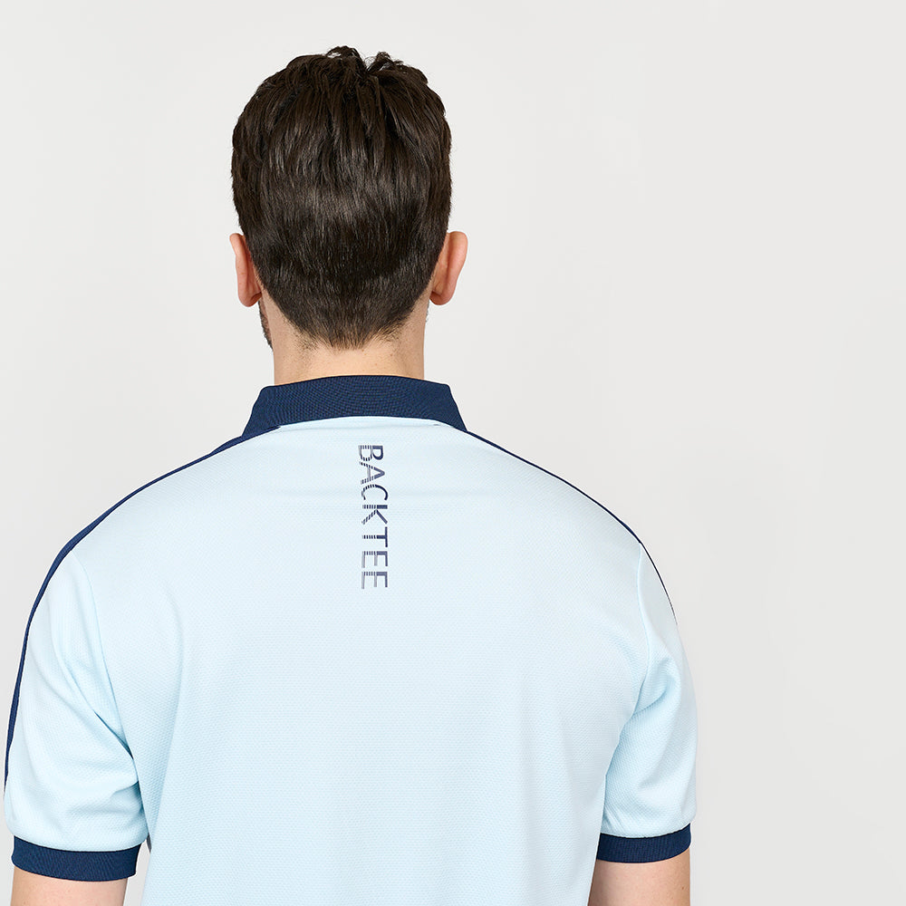 Mens Tournament Polo, Light Blue