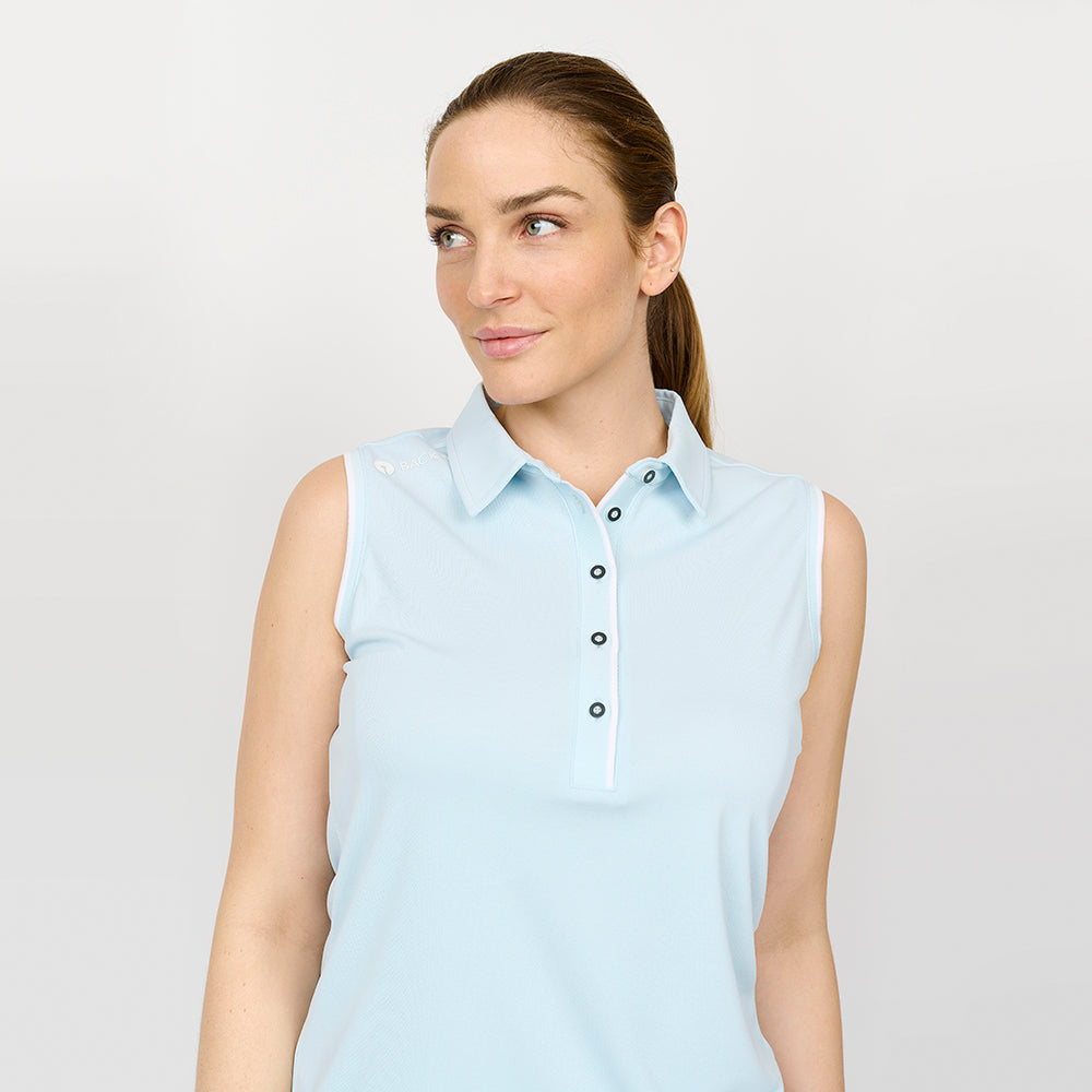 Ladies Classic Polo Top, Light Blue