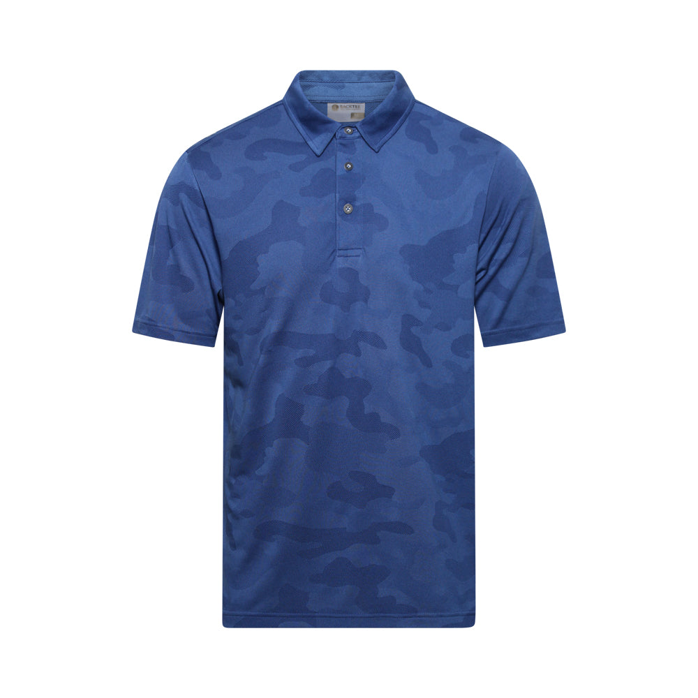 Men's Camou Polo, True Navy