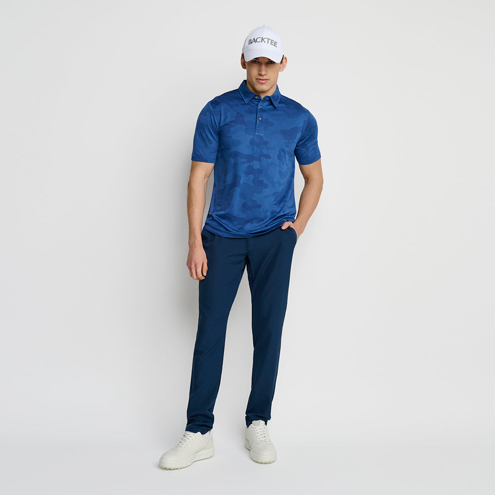 Men's Camou Polo, True Navy
