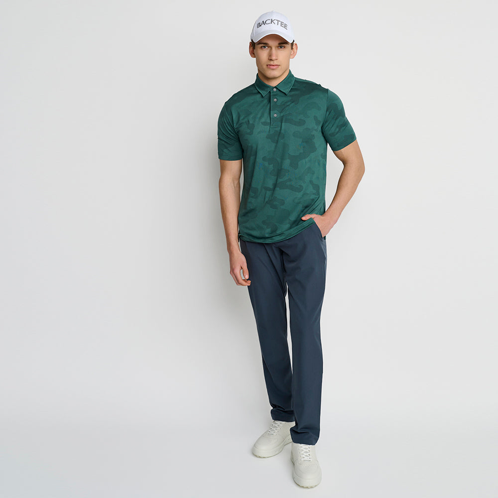 Men's Camou Polo, Bistro Green