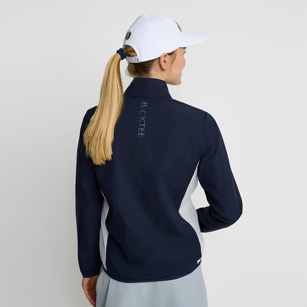 Women's Stretch Windbreaker Jacket, Navy