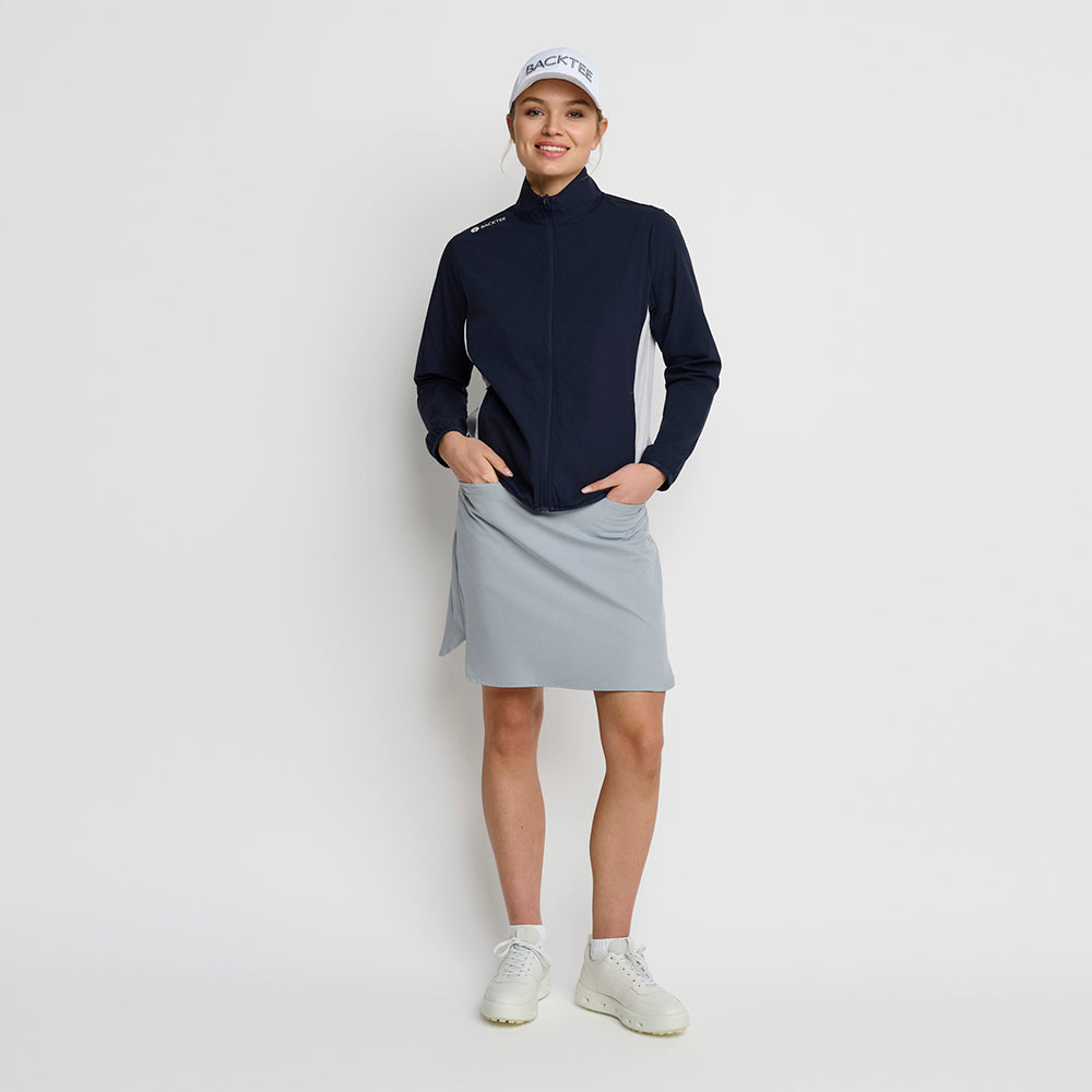 Women's Stretch Windbreaker Jacket, Navy