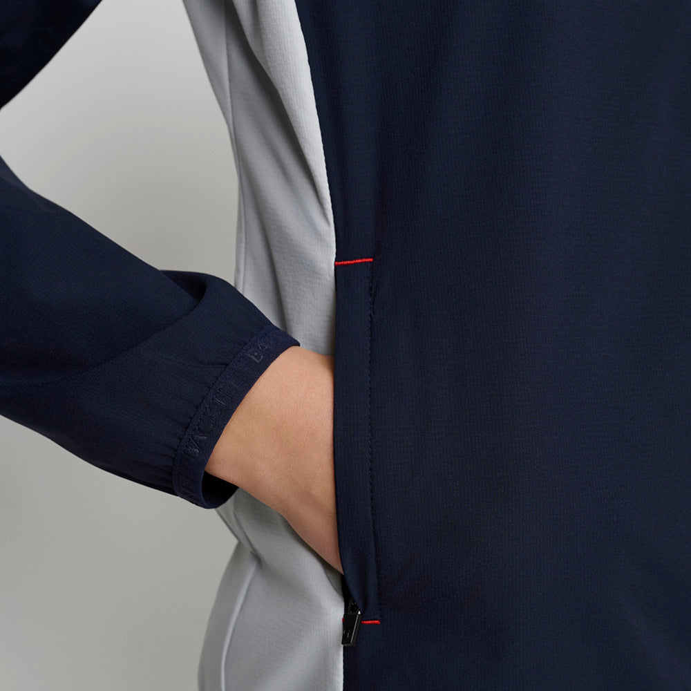 Women's Stretch Windbreaker Jacket, Navy