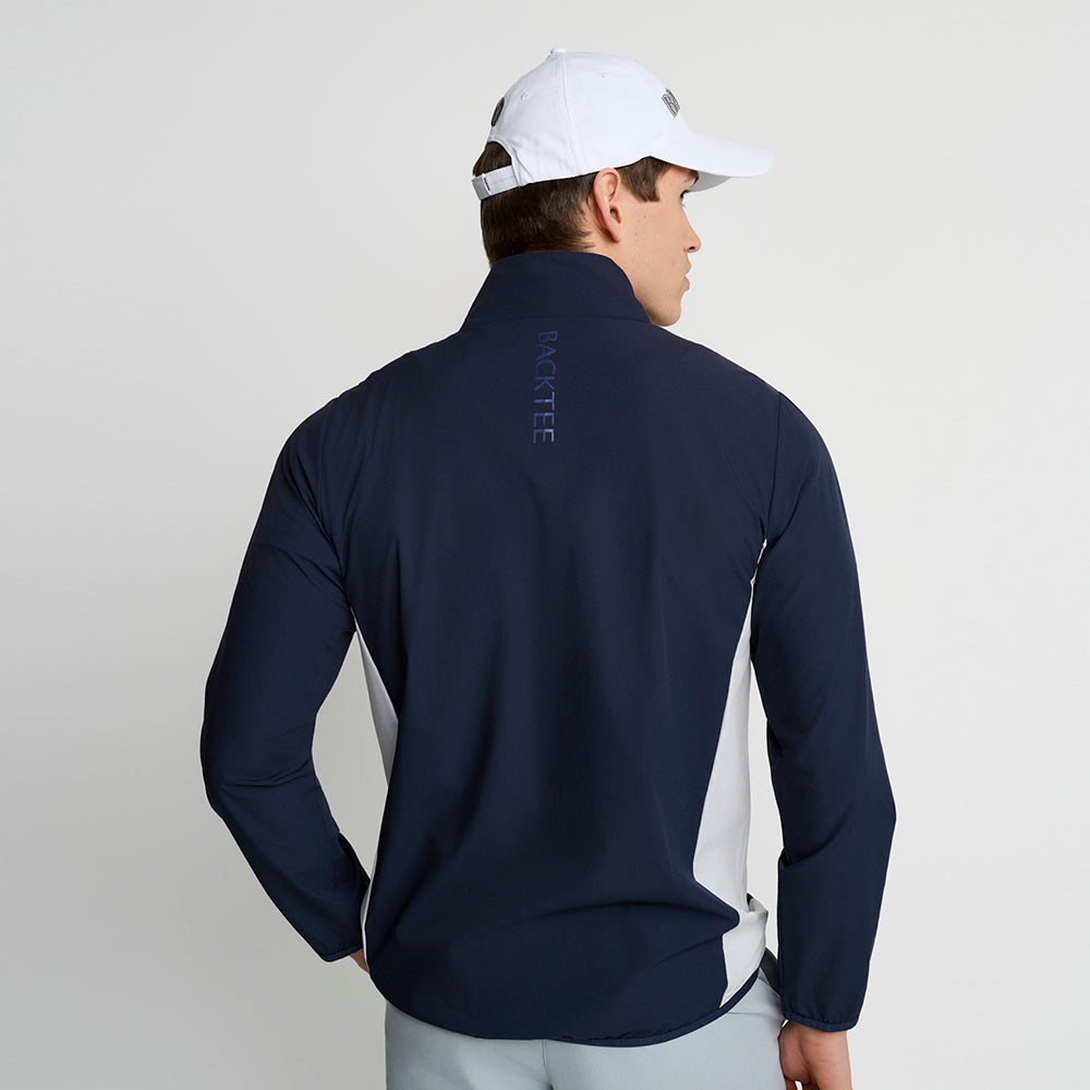 Men's Stretch Windbreaker Jacket, Navy Blue