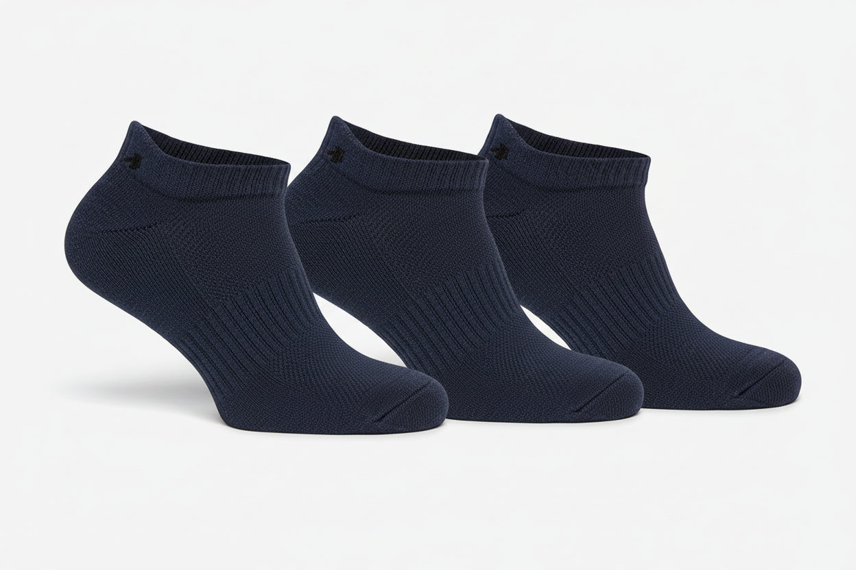 BACKTEE Low-Cut Socks 3-pack, Navy