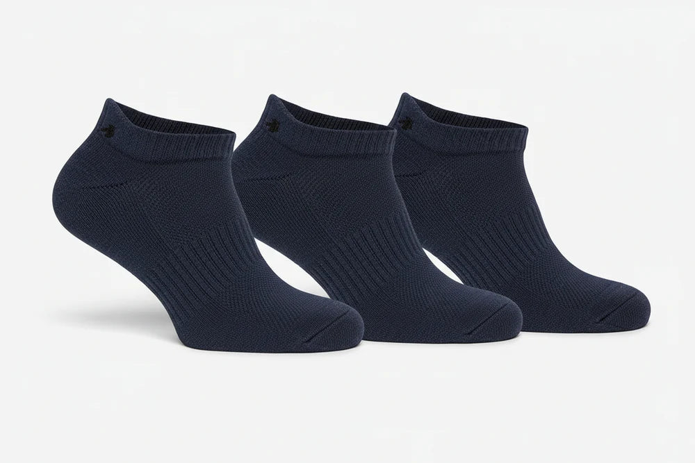 BACKTEE Low-Cut Sokken 3-pack, Marineblauw