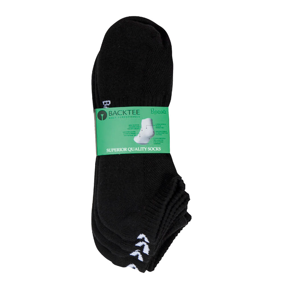 BACKTEE Low-Cut Strømper 3-pak, Black
