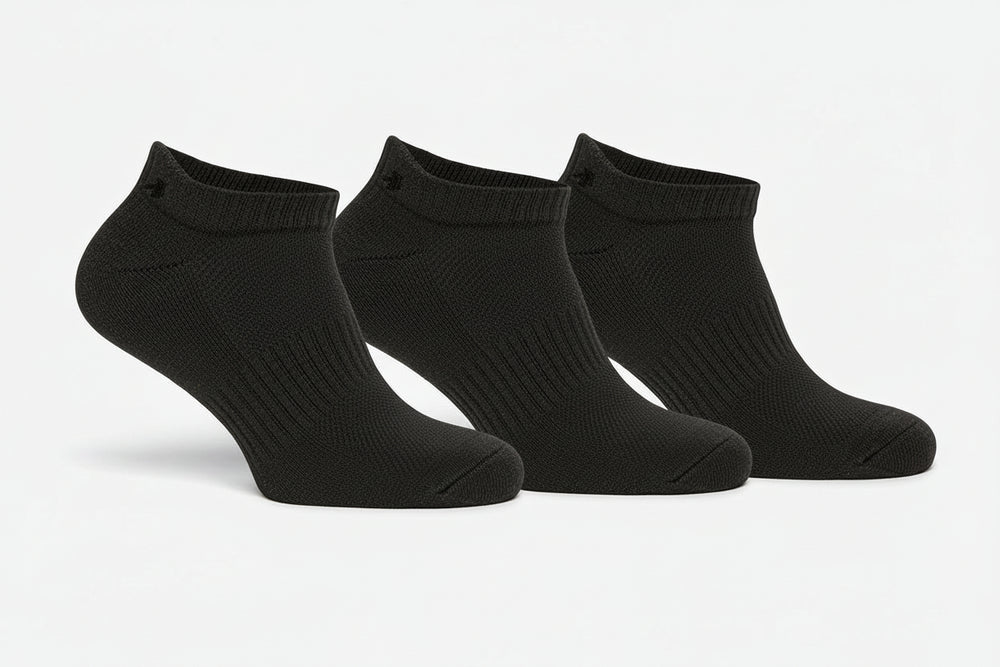 BACKTEE Low-Cut Sokken 3-pack, Zwart