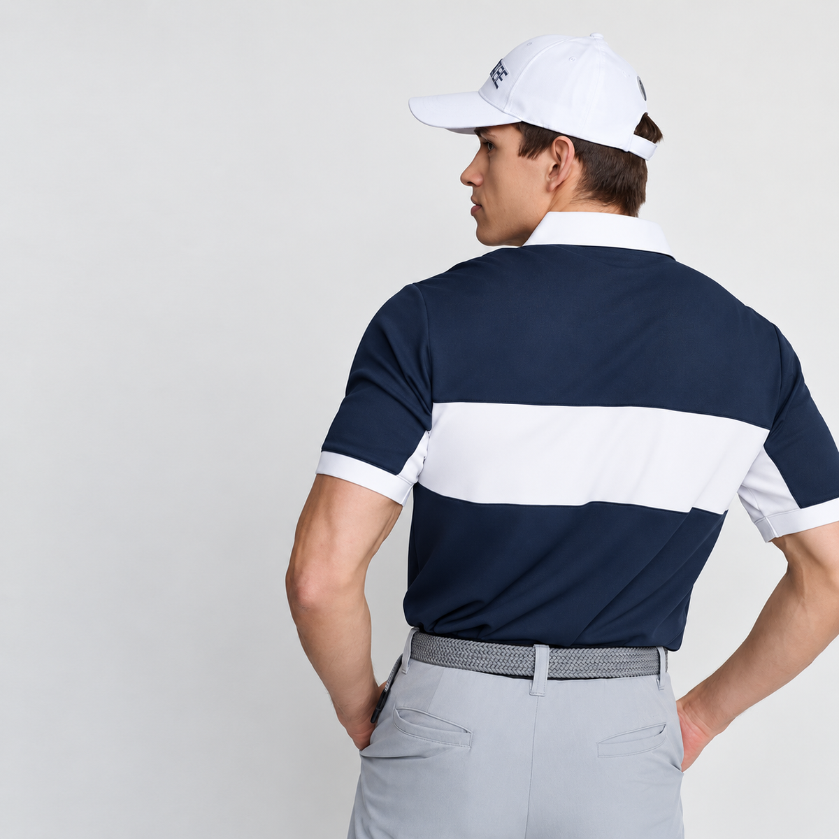Heren Focus Polo, Marineblauw
