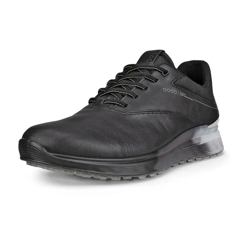 Mens ECCO Golf S-Three, Black/Concrete