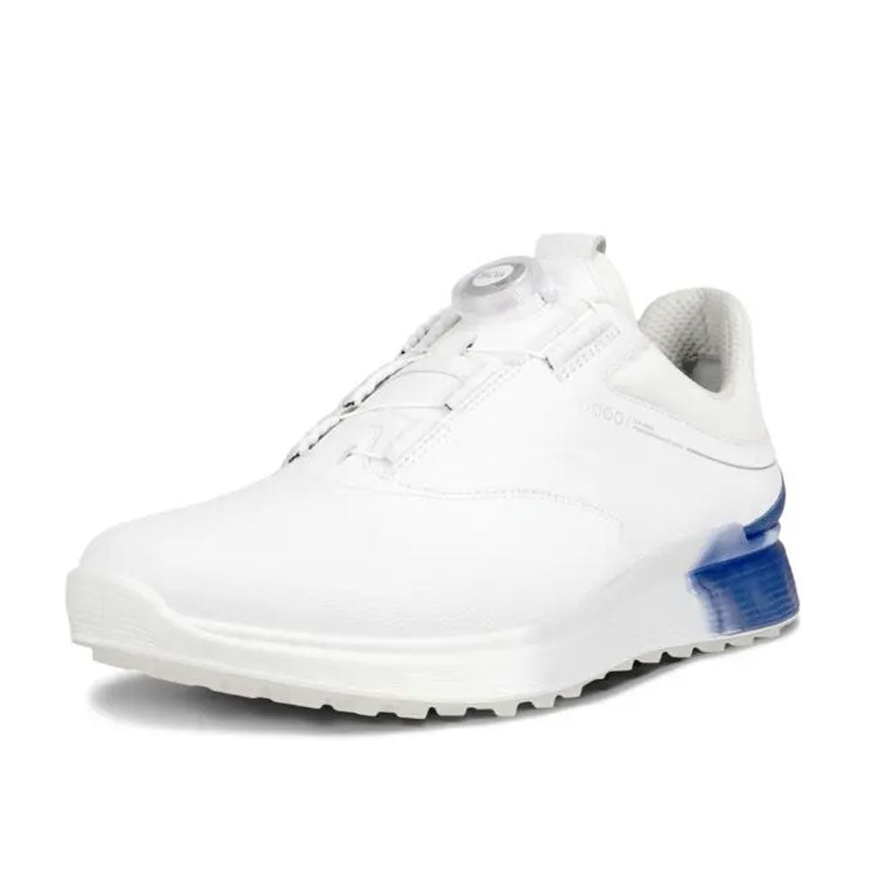 Mens ECCO Golf S-Three BOA, White/Blue