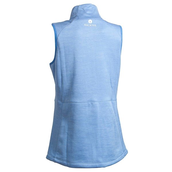 Ladies Melange Midlayer Vest, Blue Bell