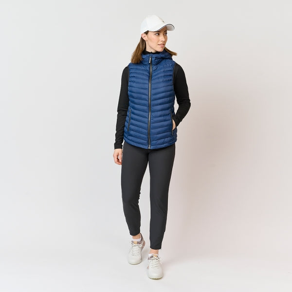 Ladies Recycled Panel Vest, Navy 