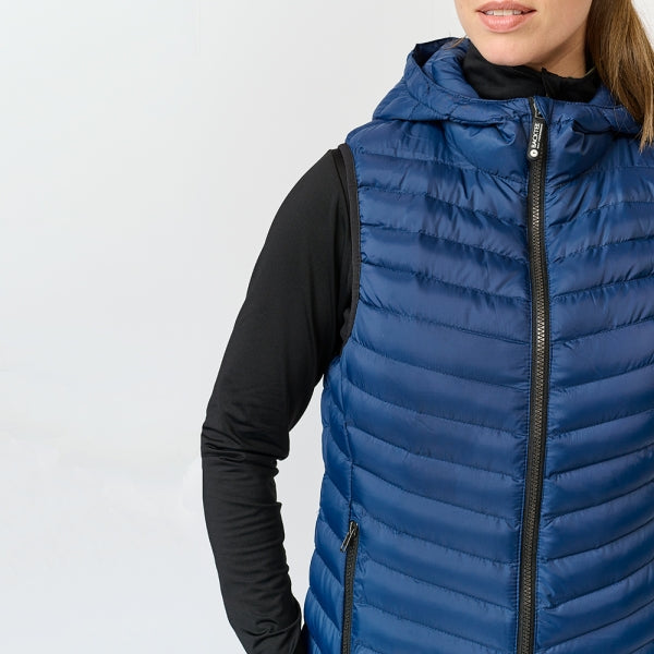 Ladies Recycled Panel Vest, Navy 