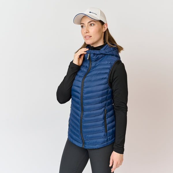 Ladies Recycled Panel Vest, Navy 