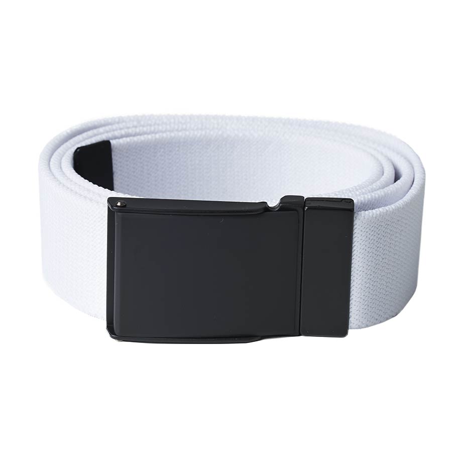 BACKTEE Solid Elastic Belt, White