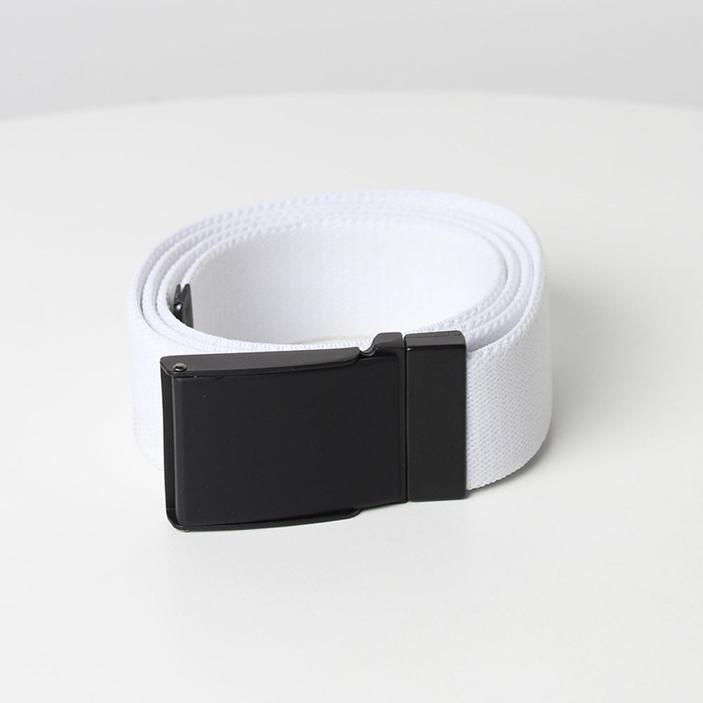 BACKTEE Solid Elastic Belt, White