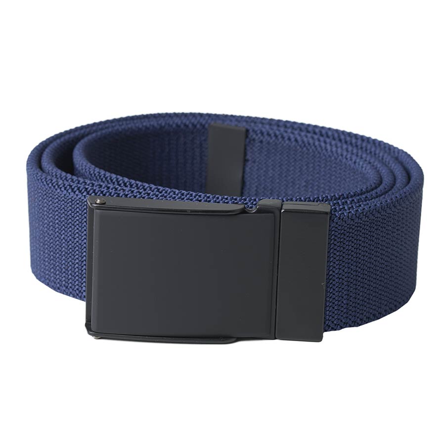 BACKTEE Solid Elastic Belt, Navy