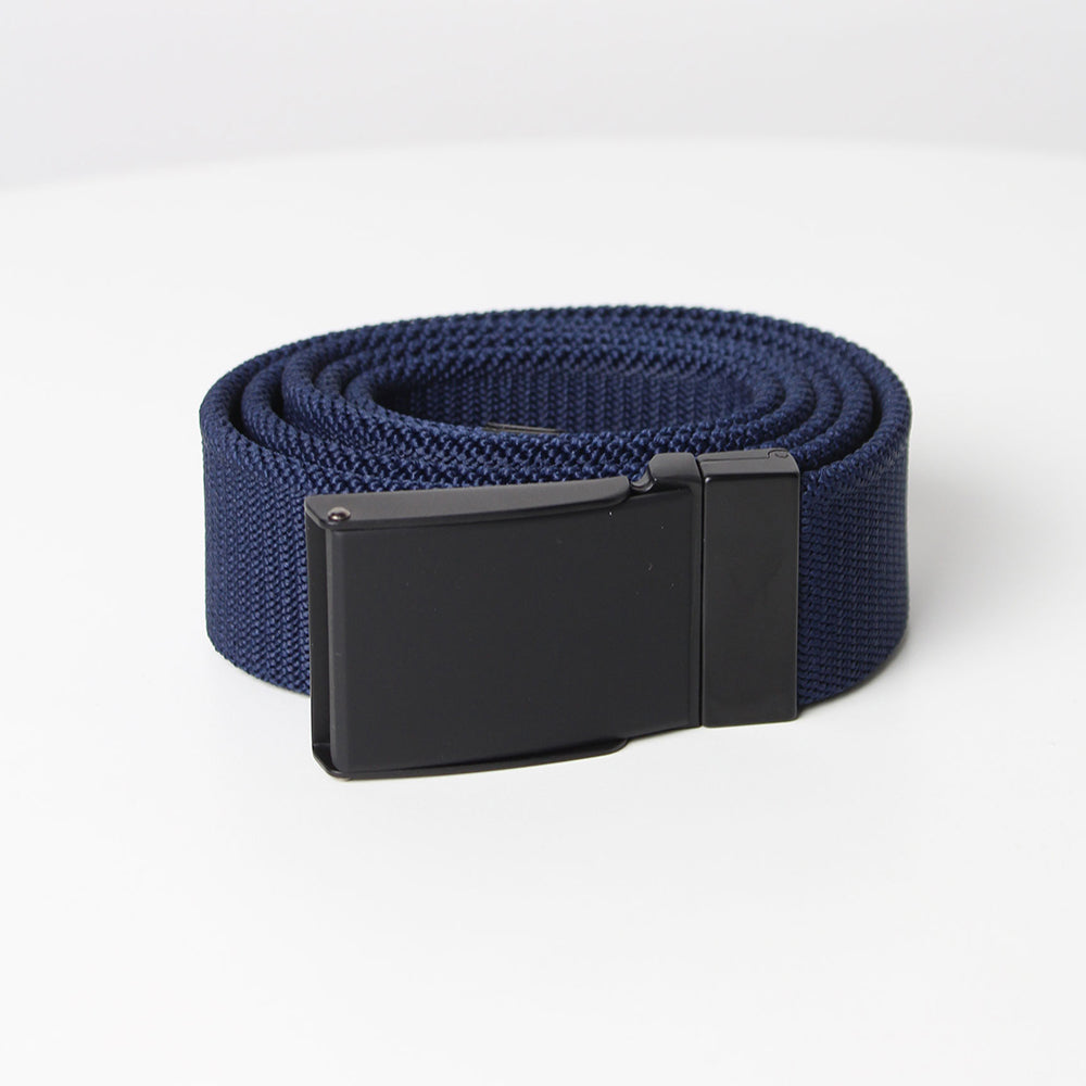 BACKTEE Solid Elastic Belt, Navy