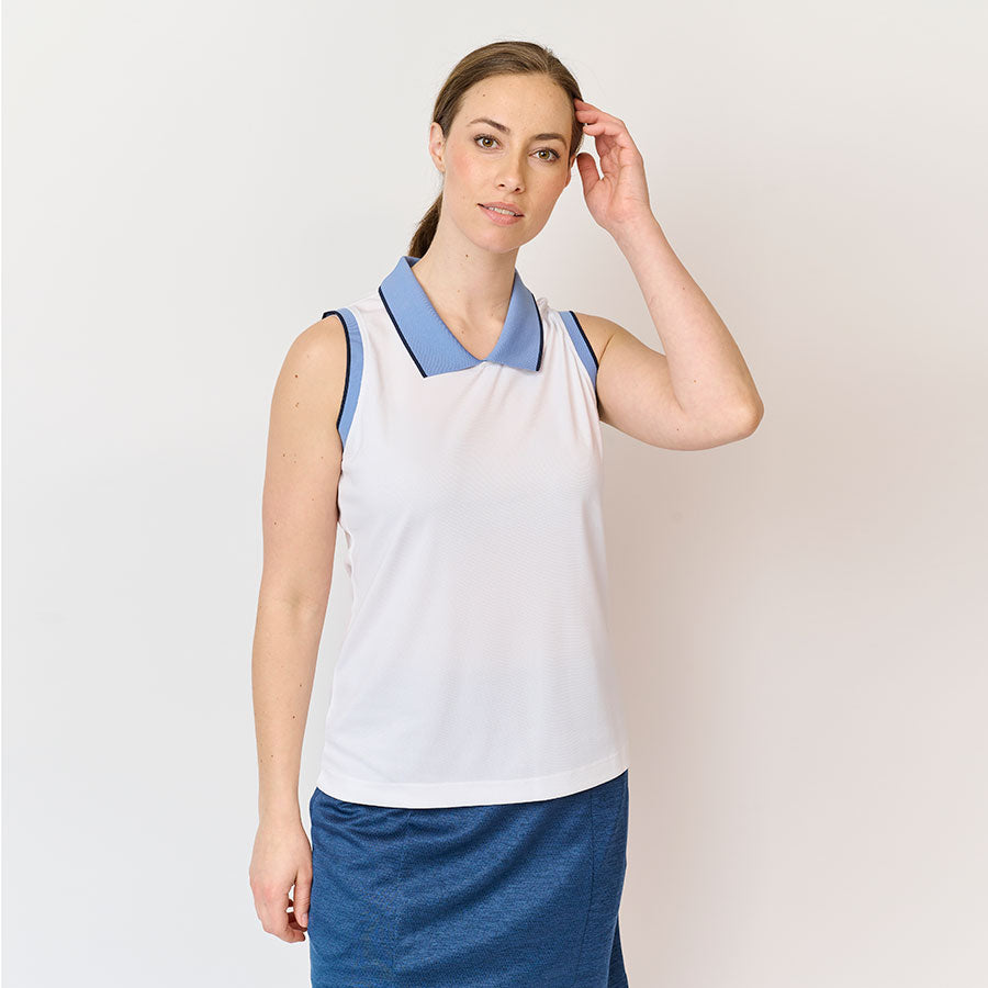 Ladies Classic Polo Top, White