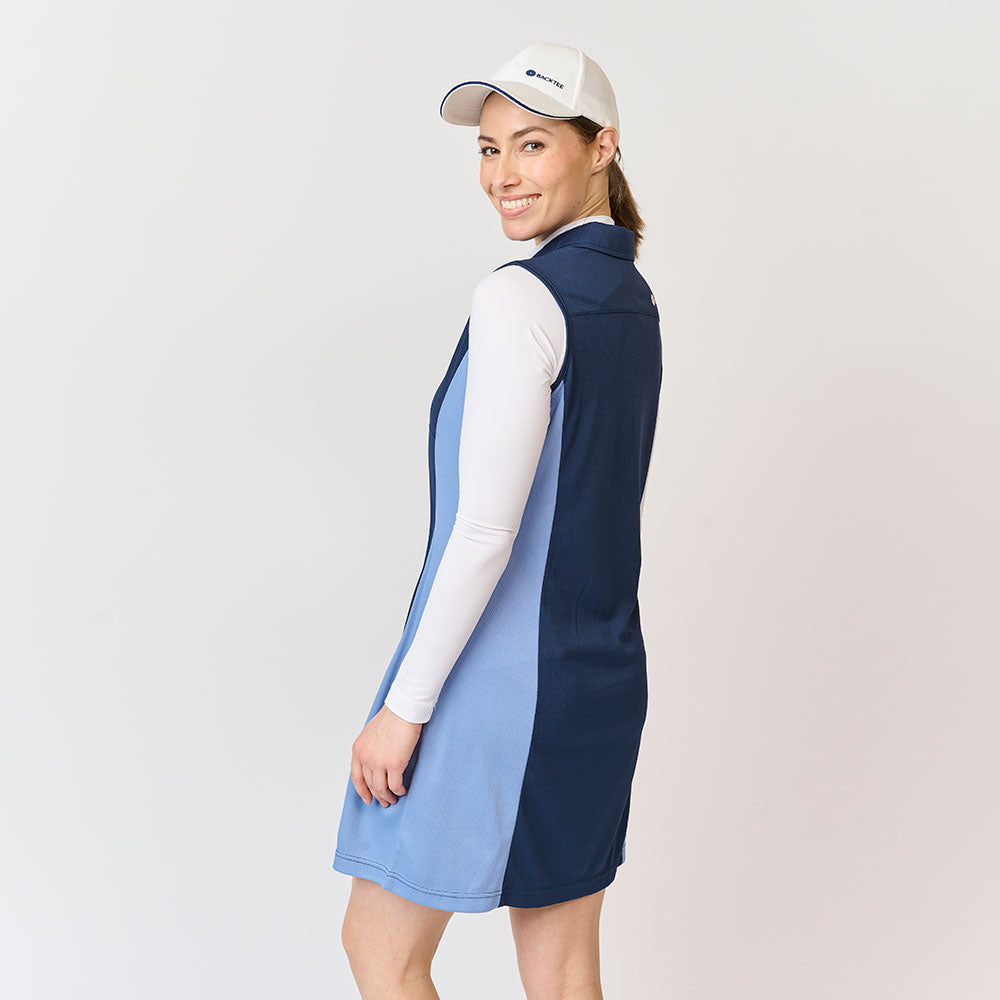 Ladies Dobby Sports Dress, Navy