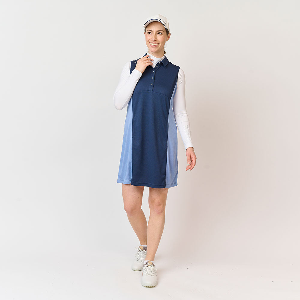 Ladies Dobby Sports Dress, Navy