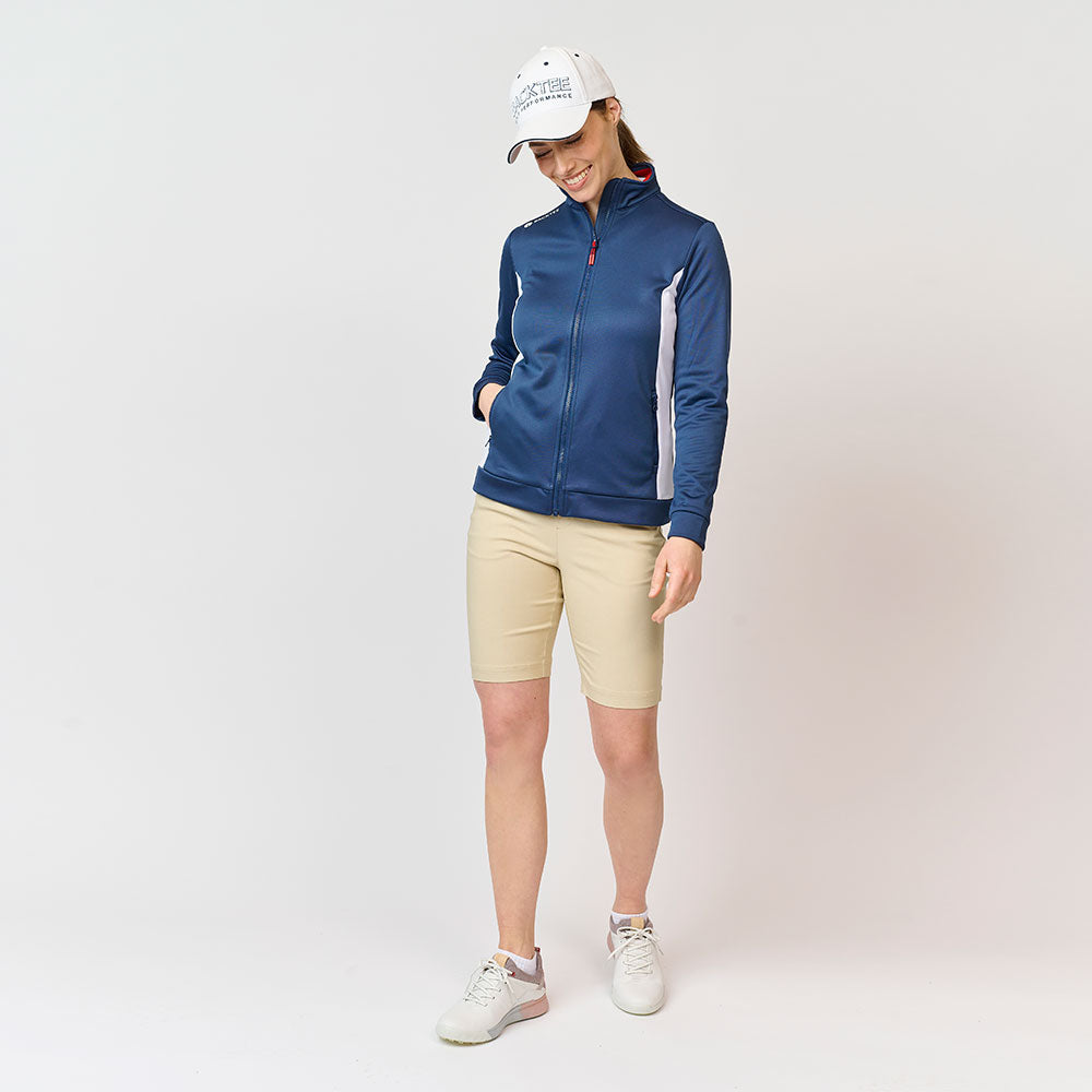 Ladies Full Zip Midlayer, Navy