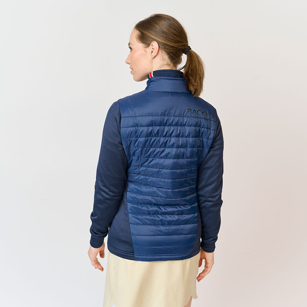 Ladies Hybrid Midlayer Jacket, Navy