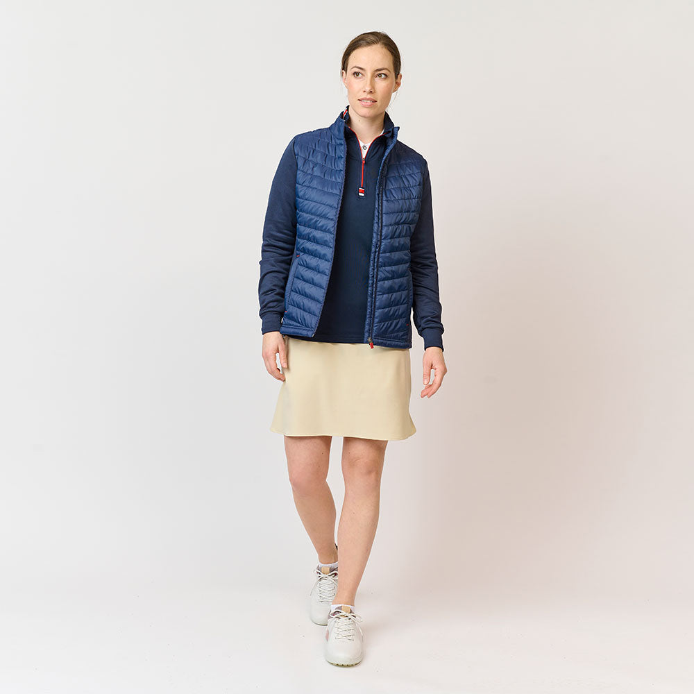 Ladies Hybrid Midlayer Jacket, Navy