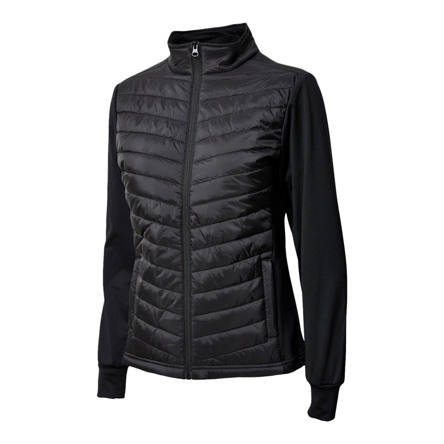 Ladies Hybrid Midlayer Jacket, Black