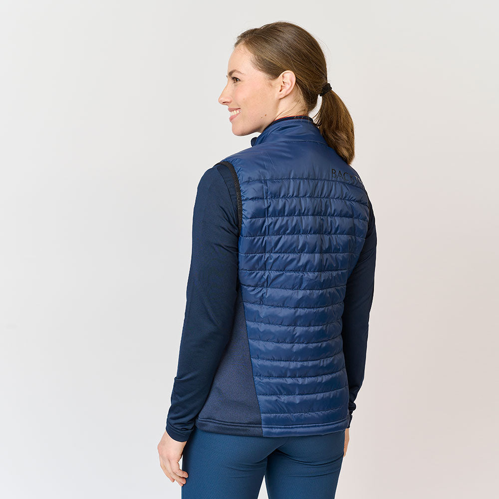 Ladies Hybrid Midlayer Vest, Navy