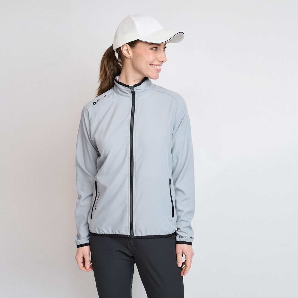 Ladies 80 G. Packable Shield, Light Grey