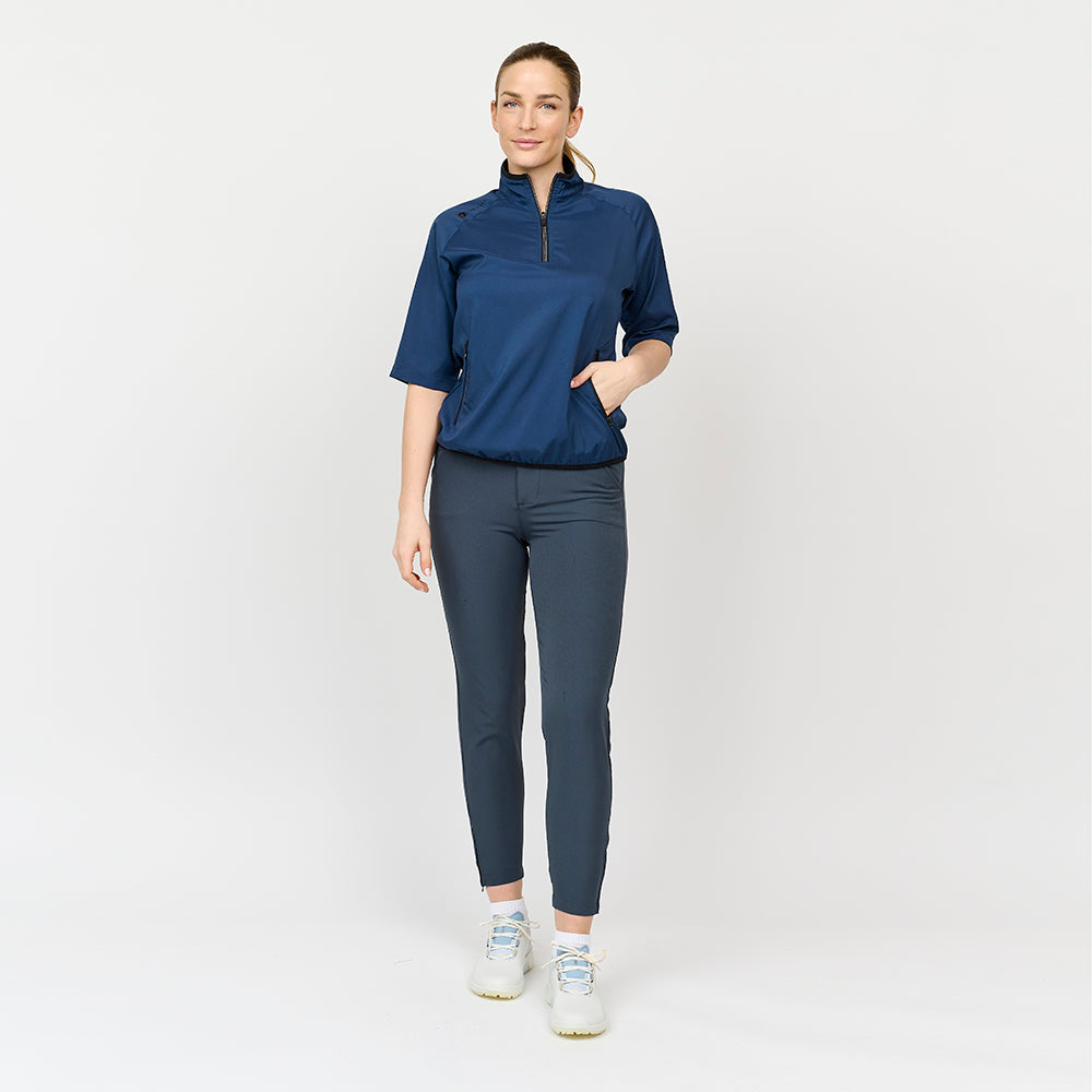 Ladies 80 G. Short Sleeve Packable Shield, Navy