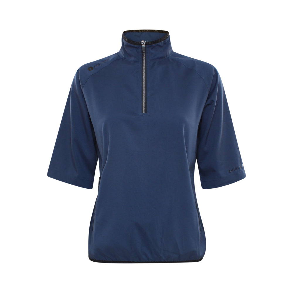 Ladies 80 G. Short Sleeve Packable Shield, Navy