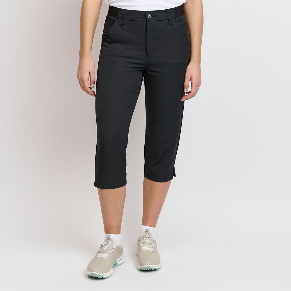 Ladies Light Weight Performance Capri Pants, Black