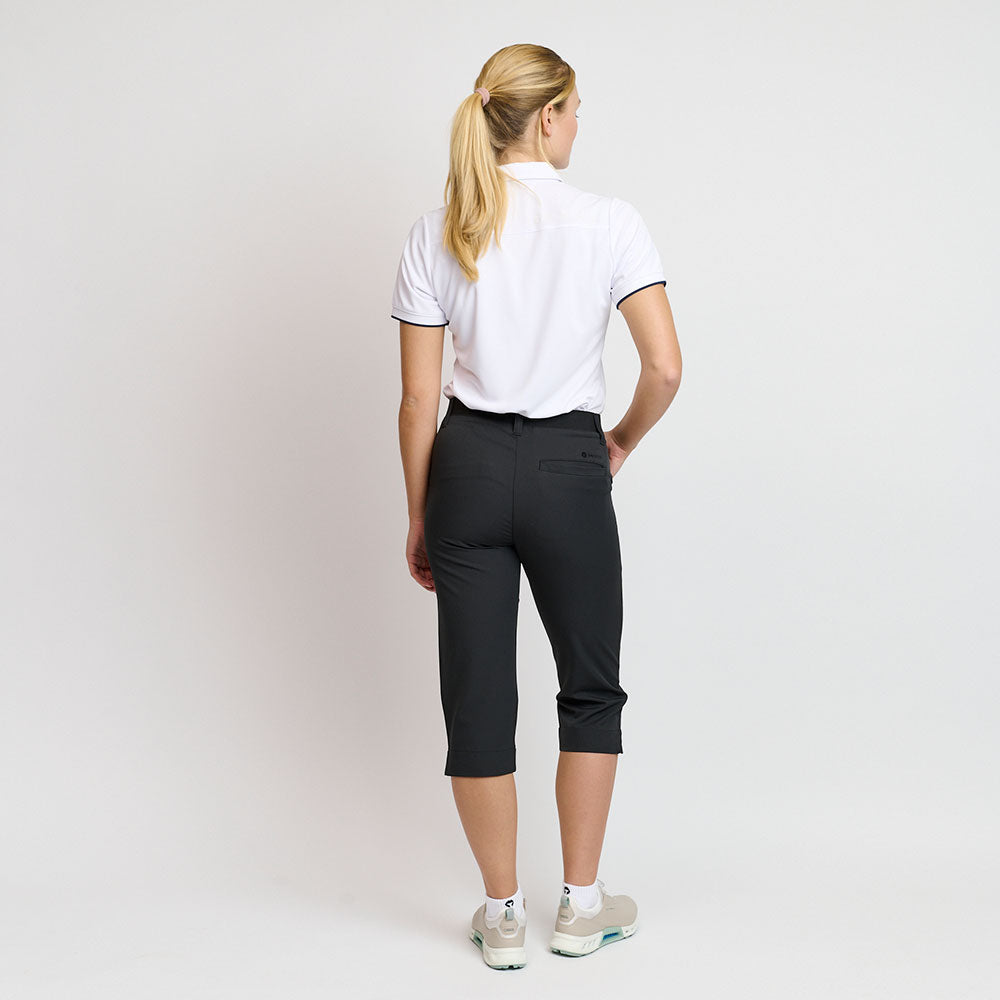 Ladies Light Weight Performance Capri Pants, Black