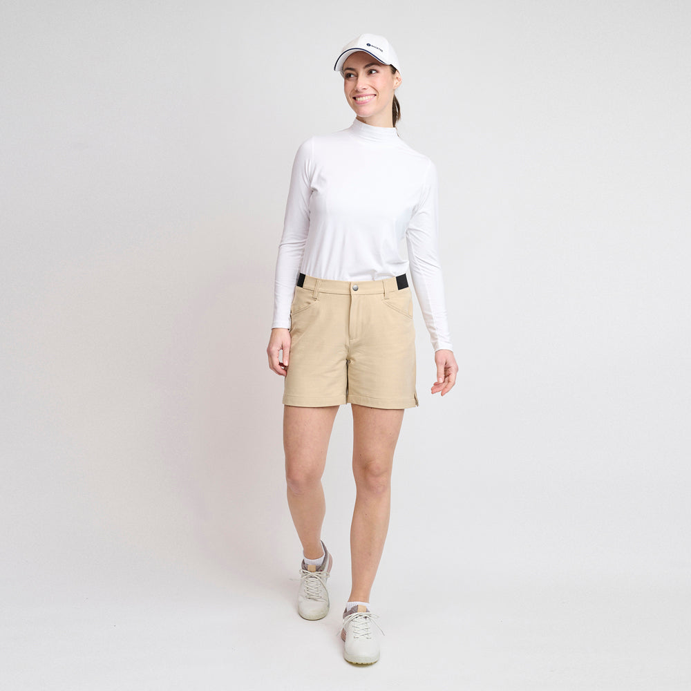 Ladies Light Weight Performance Shorts, Safari