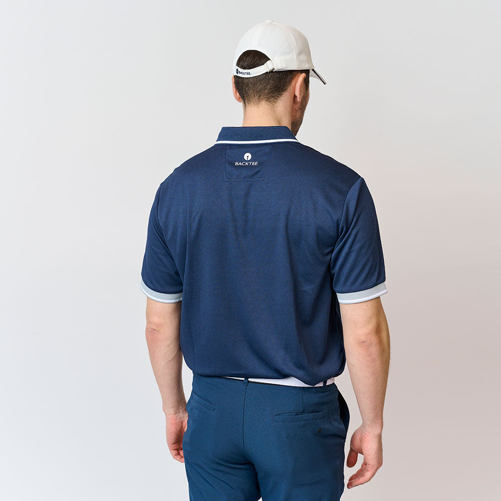 Mens Chest Polo, Navy