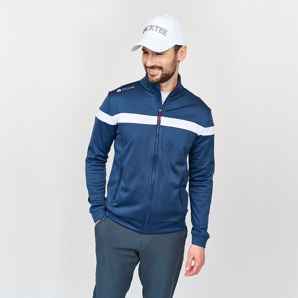 Mens Shield Full Zip Midlayer, Navy