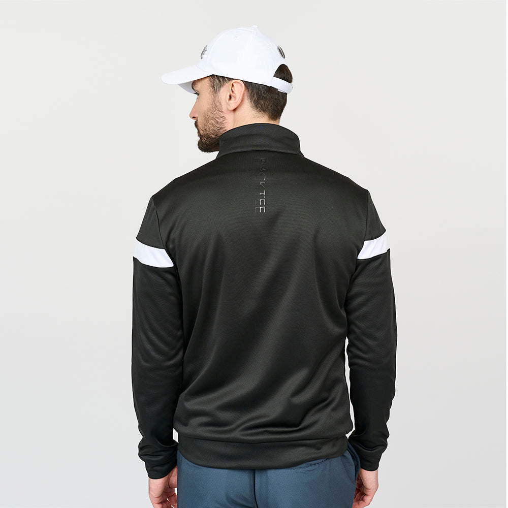 Mens Shield Full Zip Midlayer, Black