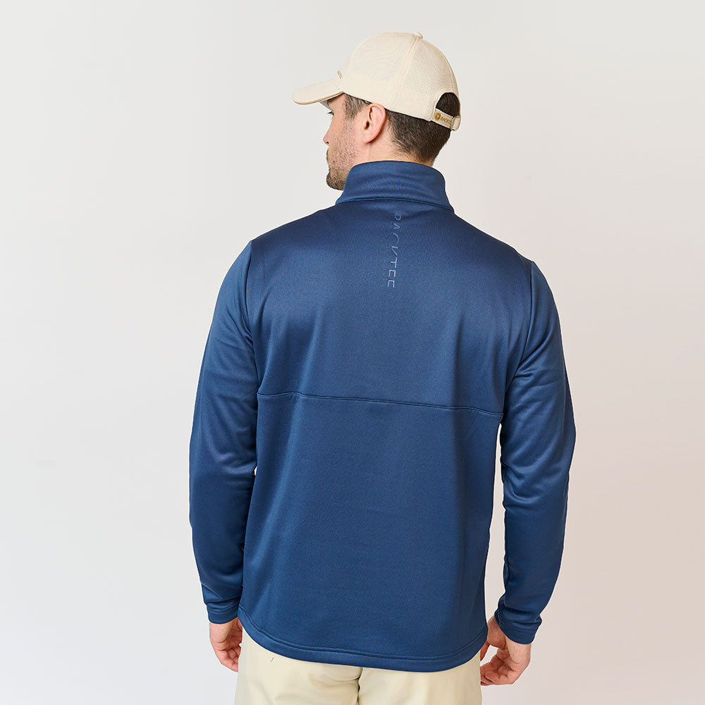 Mens Shield Zipneck Midlayer, Navy