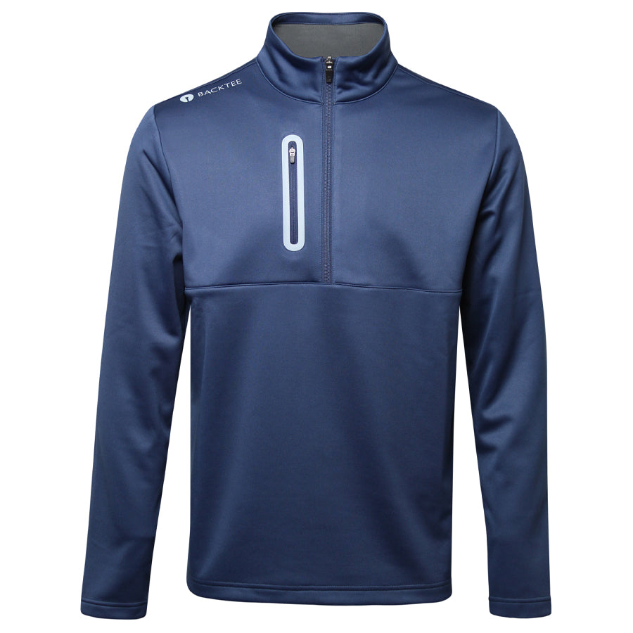 Mens Shield Zipneck Midlayer, Navy