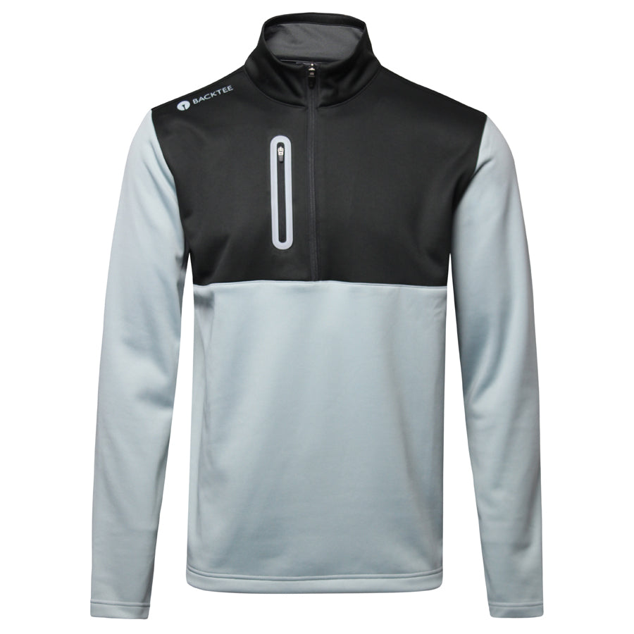 Mens Shield Zipneck Midlayer, Black